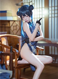 Is it the Three Worlds - NO.031 Blue Archival Concubine Saki Qipao(12)